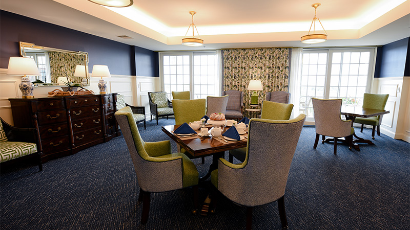 Interior image of dining room
